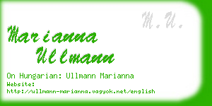 marianna ullmann business card